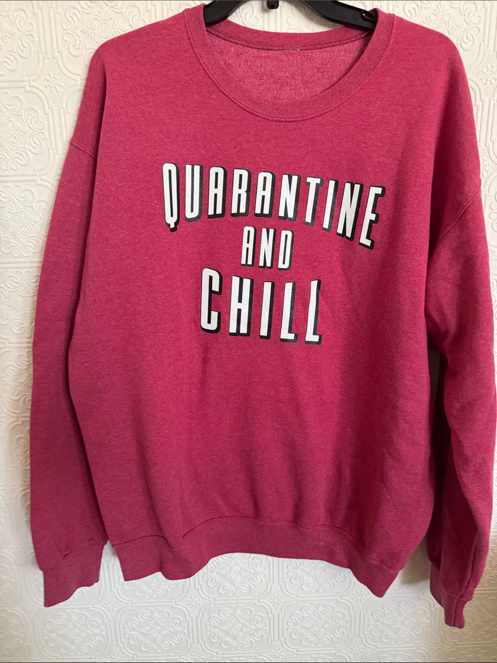 Amazon Men's Crewneck Sweatshirt - Raspberry